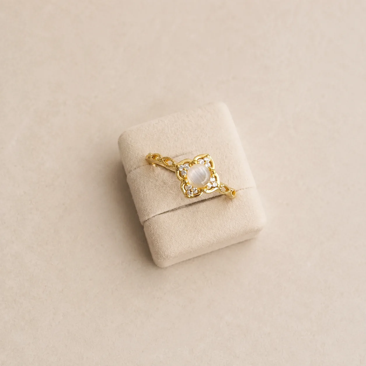 Pearl-Look Adjustable Ring Collection - Image 3