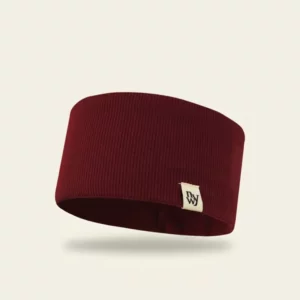 Soft Ribbed Wide Headband with Small Label