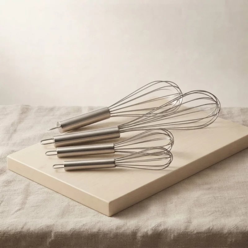 Stainless Steel Manual Balloon Whisk with Hanging Loop