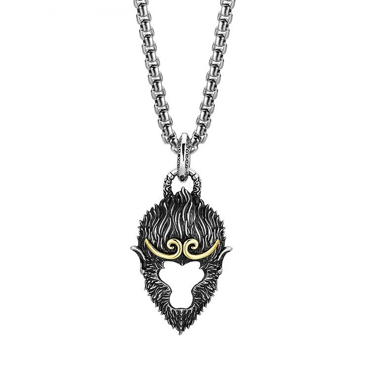 Sun Wukong Monkey King Mask Pendant Necklace