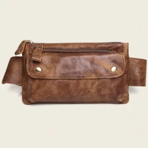 Vintage Cowhide Leather Convertible Waist Bag
