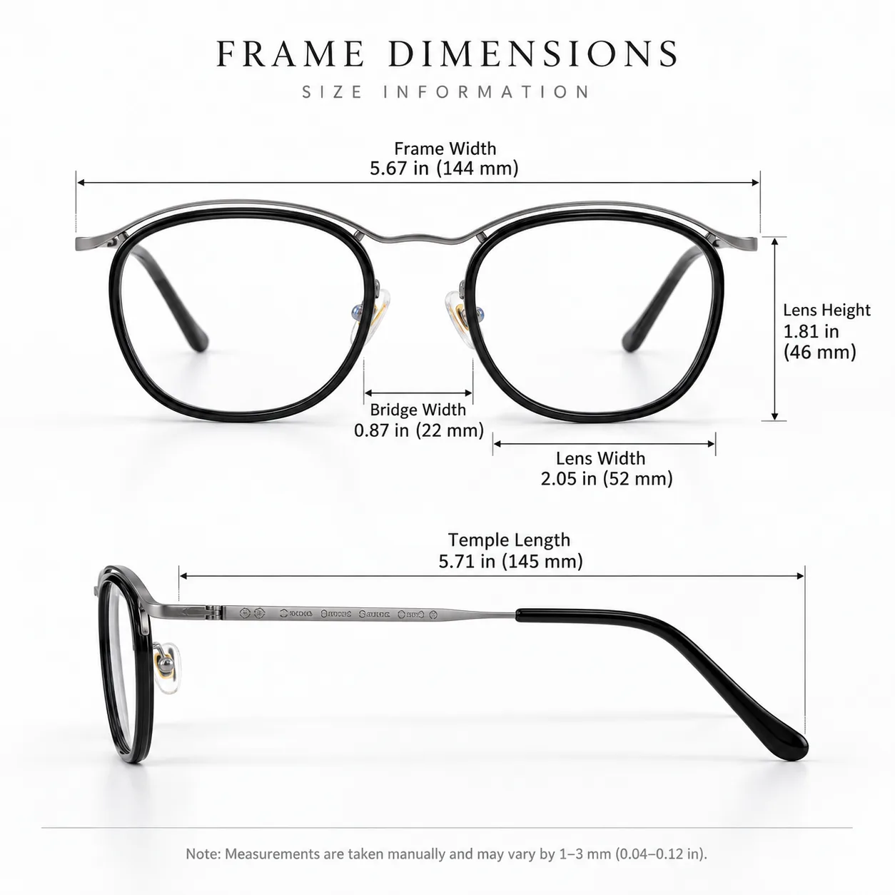 Vintage Titanium Full-Rim Eyeglasses - Image 5