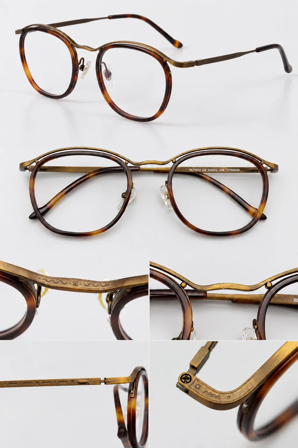 Vintage Titanium Full-Rim Eyeglasses - Image 4