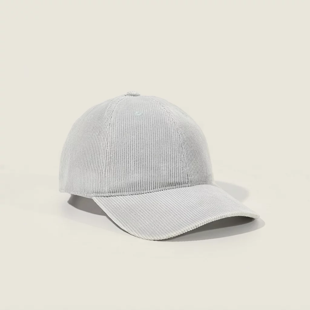 Washed Cotton Corduroy Adjustable Baseball Cap - Image 3