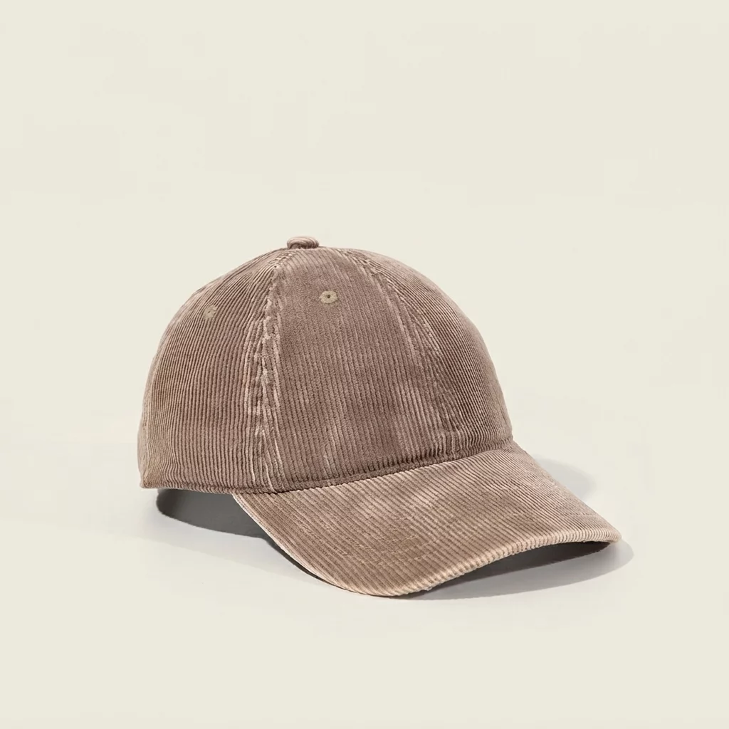 Washed Cotton Corduroy Adjustable Baseball Cap - Image 5