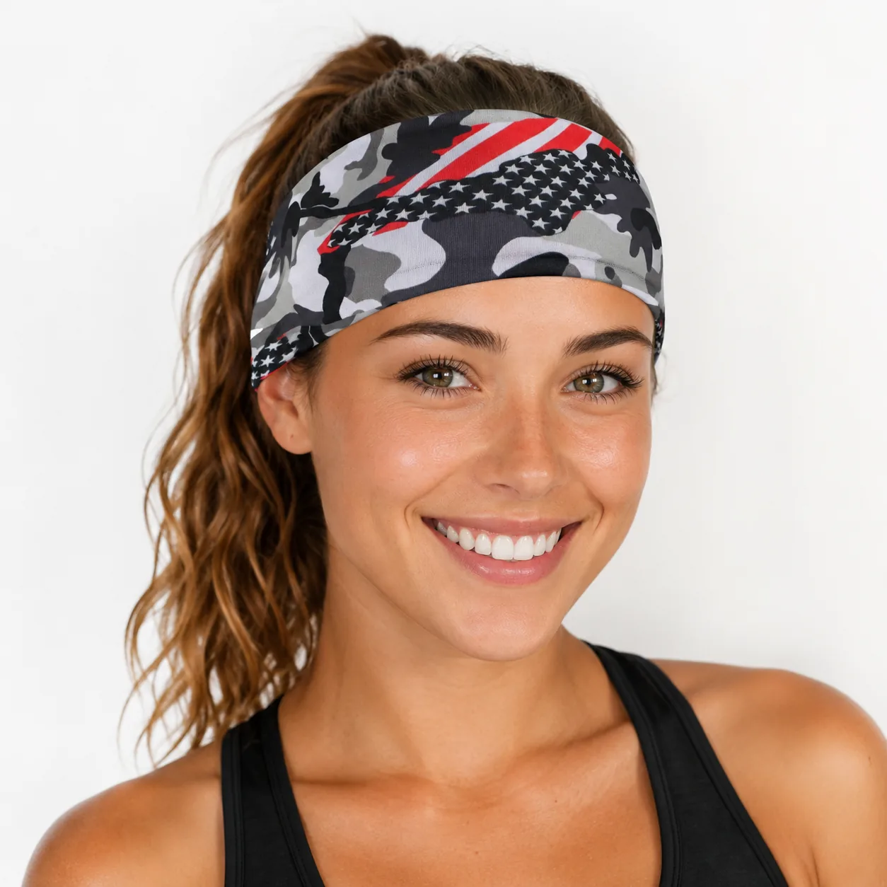 Wide Printed Stretch Headband – Soft Breathable Non-Slip Hair Band - Image 29