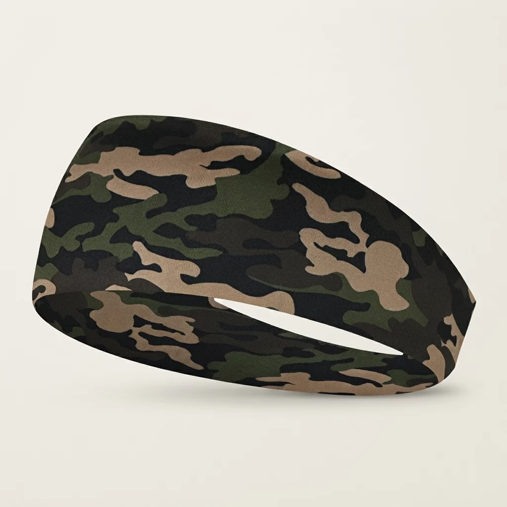 Wide Printed Stretch Headband – Soft Breathable Non-Slip Hair Band - Image 3