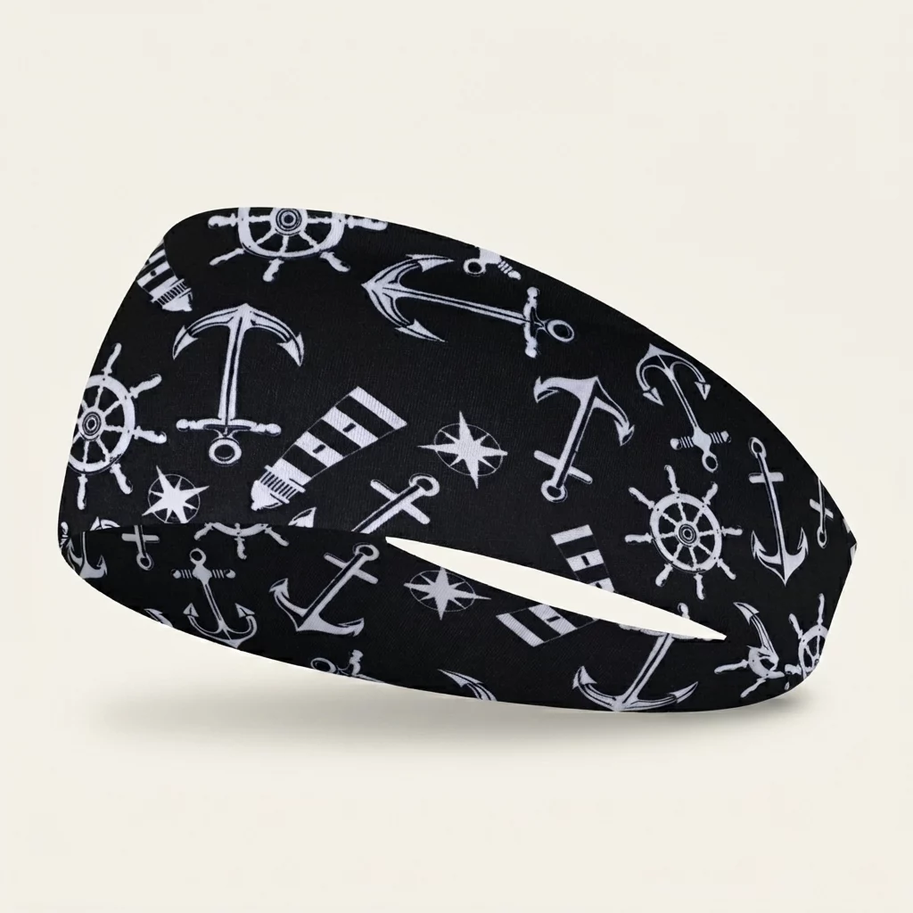 Wide Printed Stretch Headband – Soft Breathable Non-Slip Hair Band - Image 5