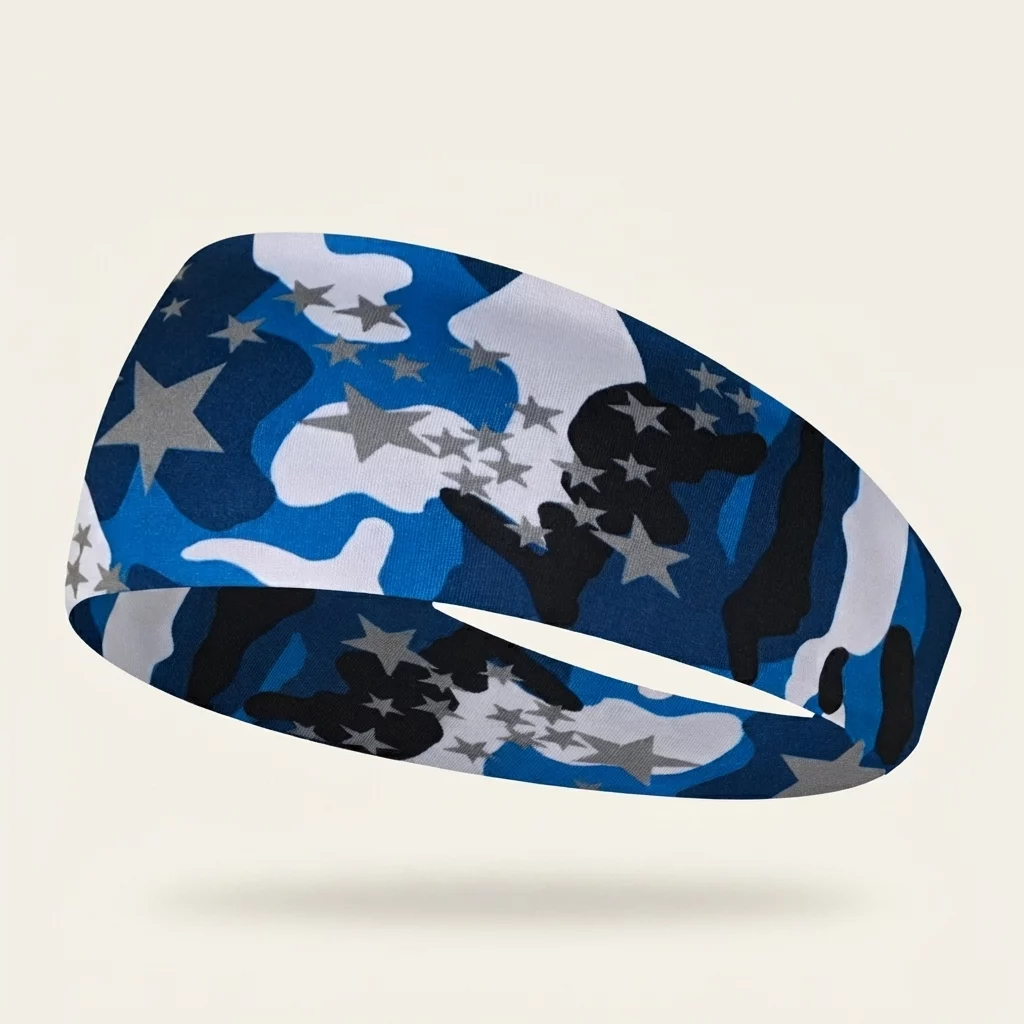 Wide Printed Stretch Headband – Soft Breathable Non-Slip Hair Band - Image 15