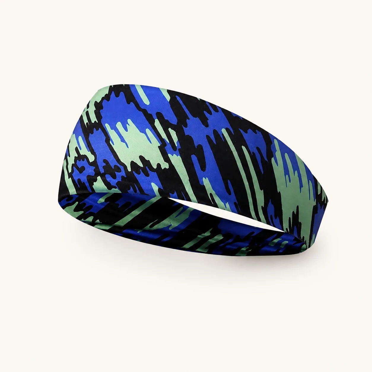Wide Printed Stretch Headband – Soft Breathable Non-Slip Hair Band - Image 27