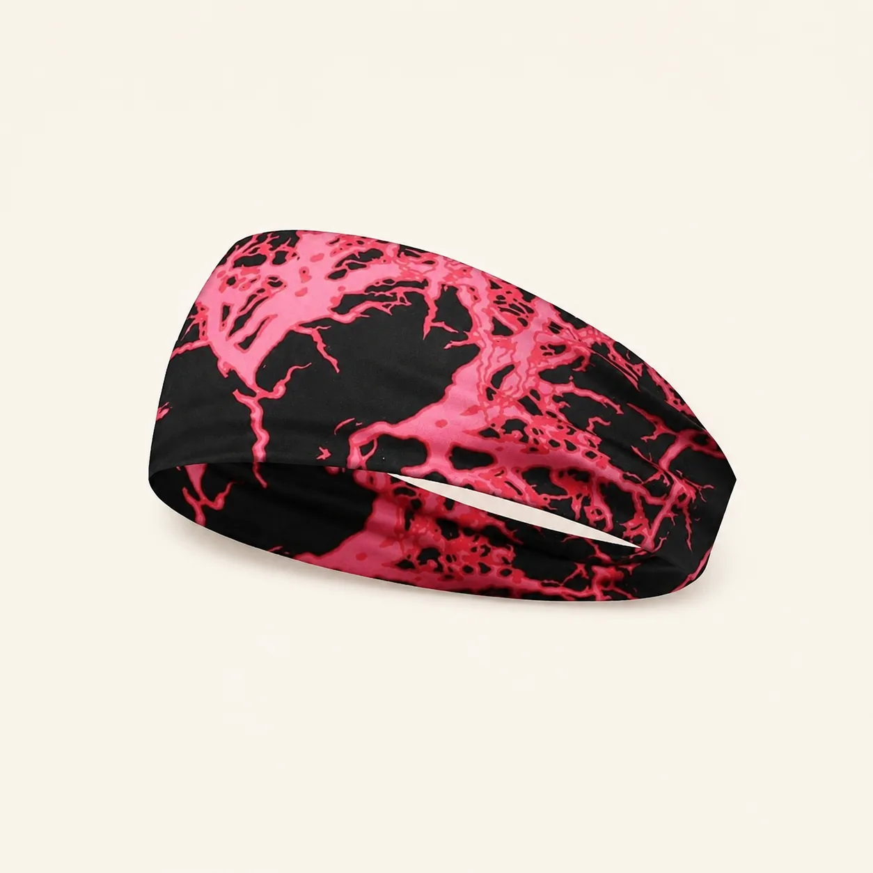Wide Printed Stretch Headband – Soft Breathable Non-Slip Hair Band - Image 20