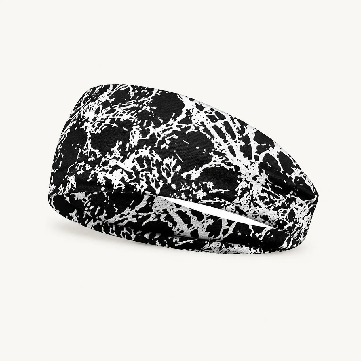 Wide Printed Stretch Headband – Soft Breathable Non-Slip Hair Band - Image 19