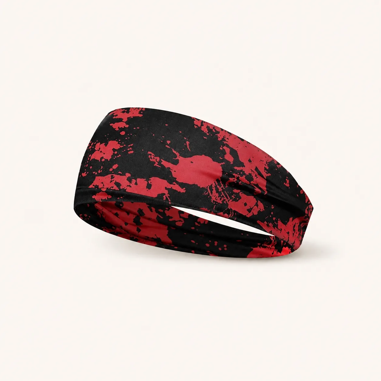 Wide Printed Stretch Headband – Soft Breathable Non-Slip Hair Band - Image 24