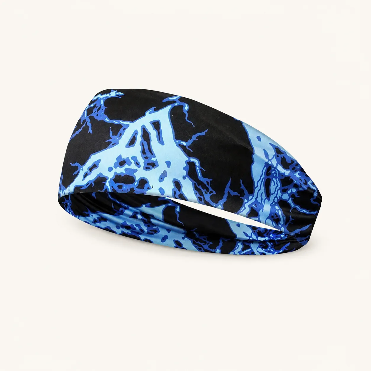 Wide Printed Stretch Headband – Soft Breathable Non-Slip Hair Band - Image 25