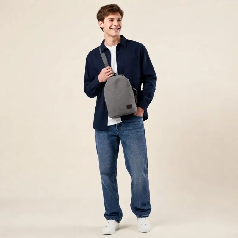 High-Density Nylon Teardrop Sling Bag - Image 3