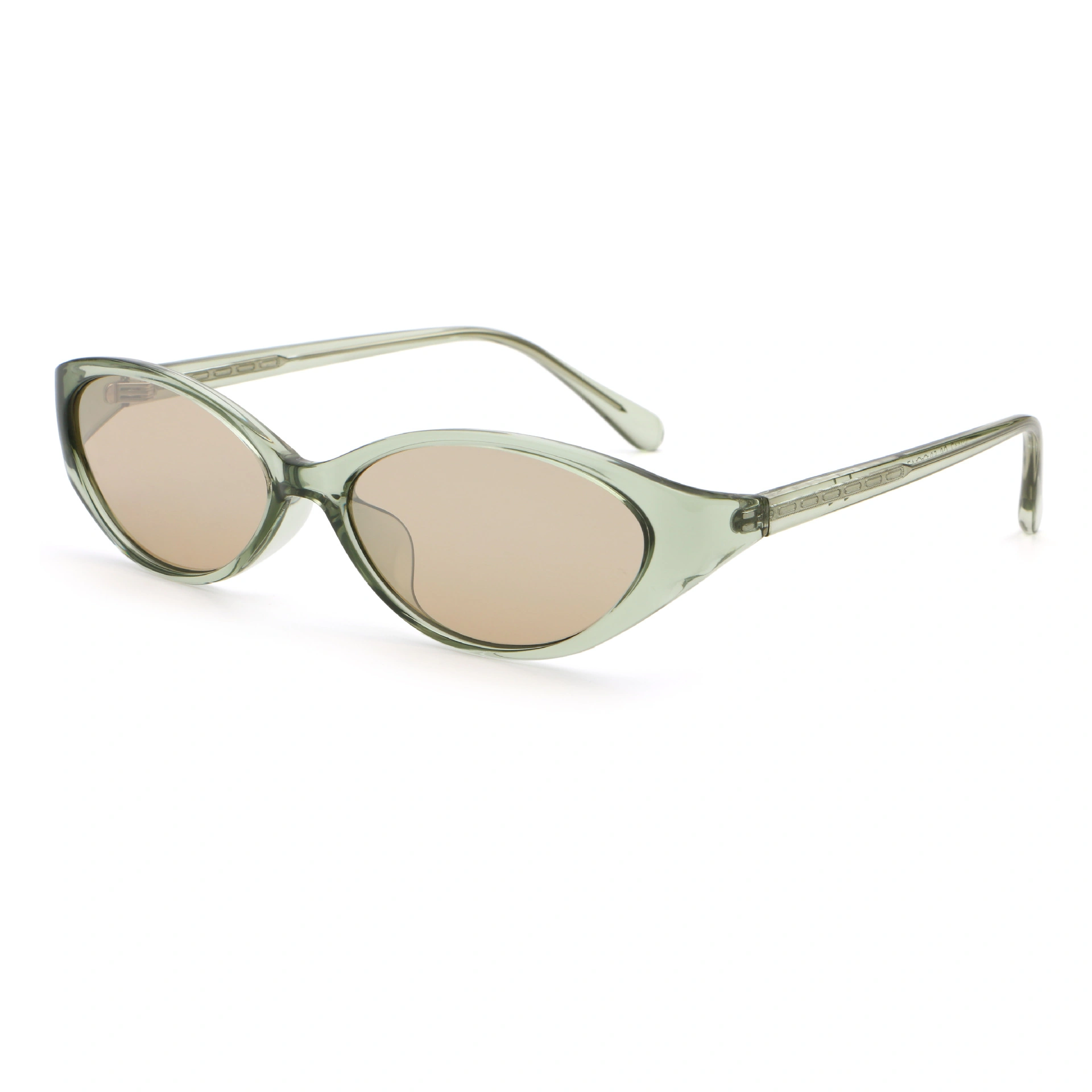 Narrow Oval UV400 Sunglasses - Image 4