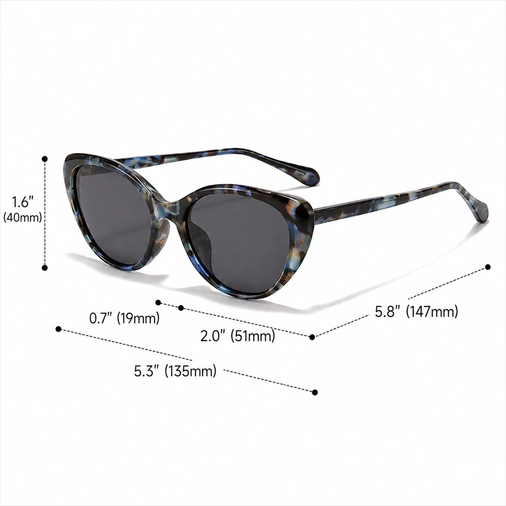Retro Cat-Eye Polarized Sunglasses - Image 8