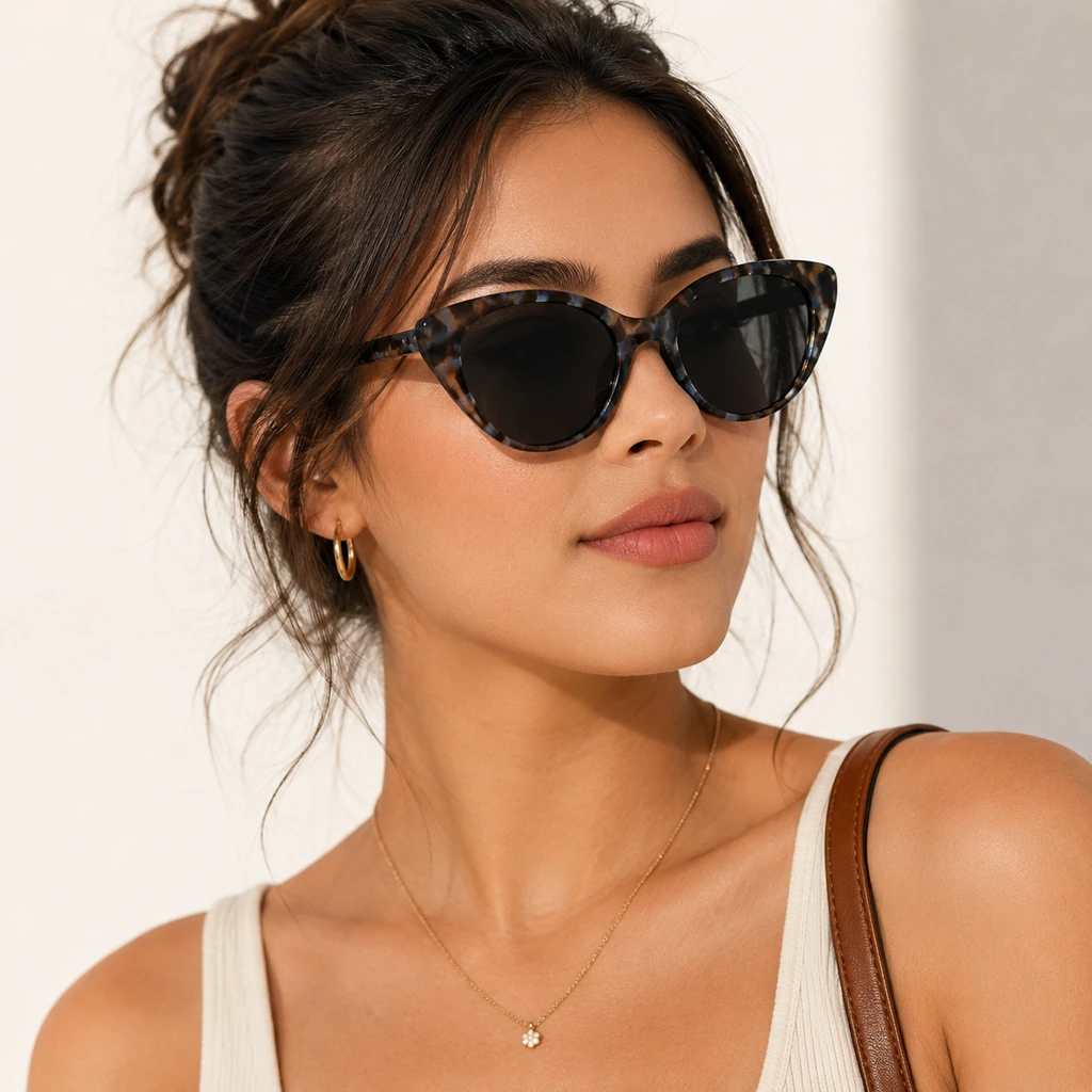 Retro Cat-Eye Polarized Sunglasses - Image 10
