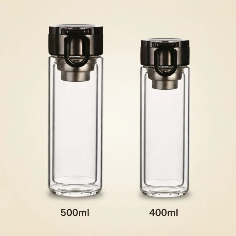 Double-Wall Glass Tea Infuser Bottle - Image 3
