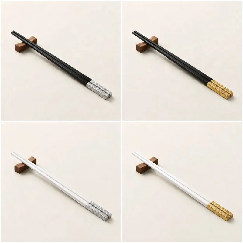 PPS Textured Reusable Chopsticks Set - Image 4