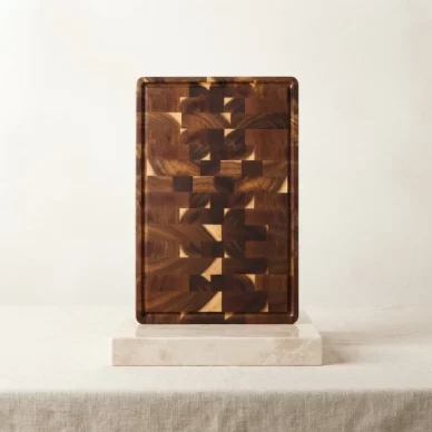 Acacia Wood Reversible Cutting Board with Juice Groove