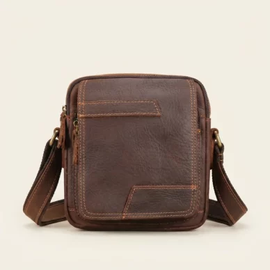 Cowhide Leather Crossbody Shoulder Bag