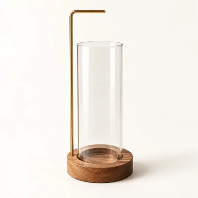 Glass Enclosed Hanging Incense Holder