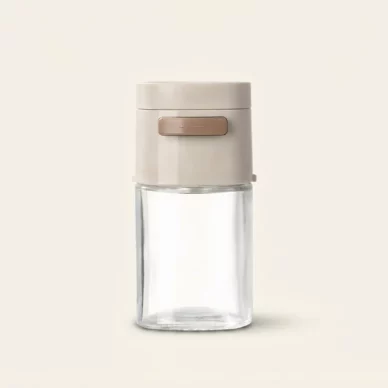 Press-Control Salt Seasoning Dispenser Jar with Sealed Lid