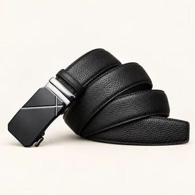 Top-Grain Cowhide Automatic Ratchet Belt